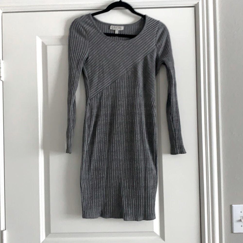 Maternity Gray Bodycon Dress